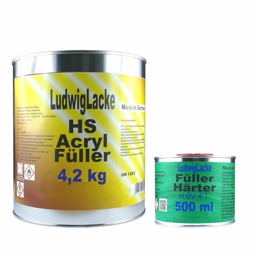Set acryl füller grau - kg,