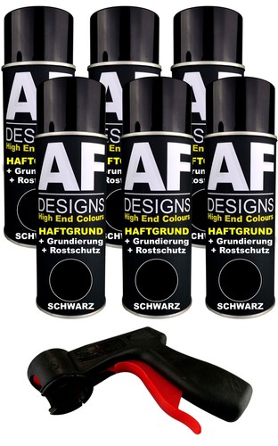 Haftgrund spraydose schwarz - 6x,